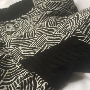 Black/white Strapless Jumpsuit